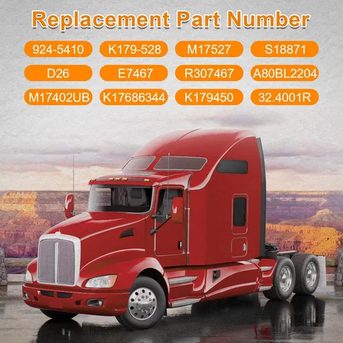 Miniatura 3 de JDMON Kit de buje de capó de polietileno de repuesto para Kenworth T2000 T600 W900 T800 T600, reemplazo 924-5410 K179-528 K179D450 K066-218