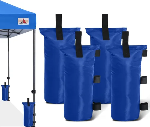 Miniatura 12 de ABCCANOPY Bolsas de Arena para Carpa Extra Grandes de 150 Libras, Paquete de 4, Negro (Sin Arena)