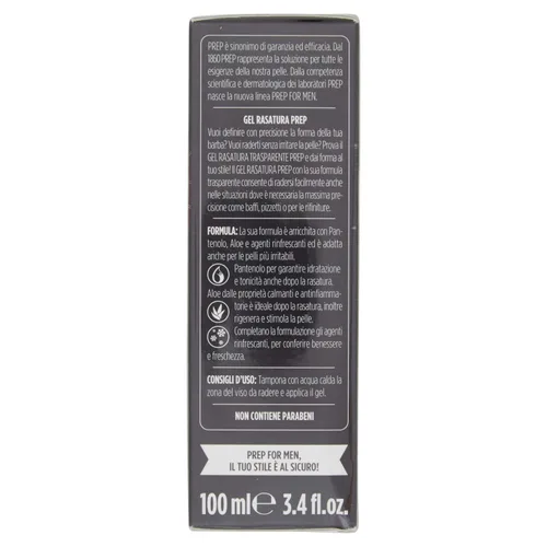 Miniatura 4 de Prep Gel Afeitado Transparente con Pantenolo y Aloe - 3.4 fl oz