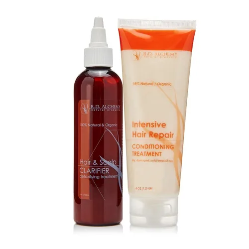 RD Alchemy - Clarificador de cabello y cuero cabelludo y acondicionador profundo para reparación intensiva del cabello