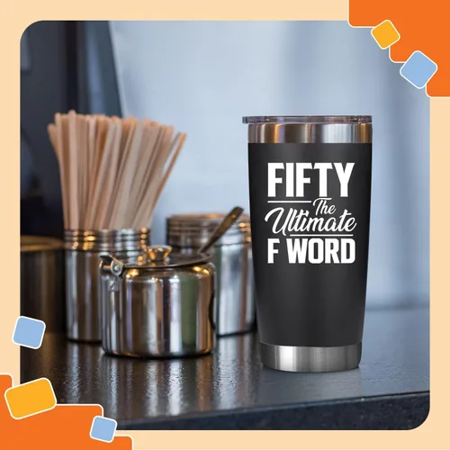 Miniatura 4 de NewEleven Regalos de 50 cumpleaños para hombres y mujeres – Decoraciones de cumpleaños 50 para hombres y mujeres – Regalos para mujeres que cumplen