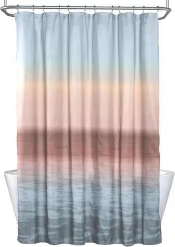 Miniatura 5 de SKL Home Cortina de ducha Ocean Watercolor Scales, Multi Escamas de acuarela oceánica