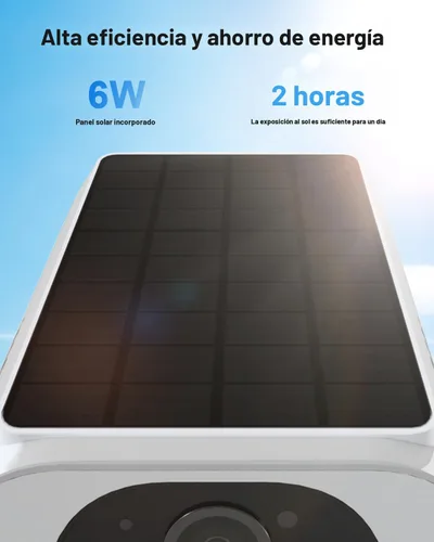 Miniatura 5 de ANRAN Cámaras de seguridad solar 2K inalámbricas para exteriores, cámara de vigilancia WiFi de 2.4 GHz, cámara para exteriores para seguridad