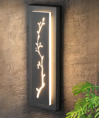 Miniatura 21 de tewei Aplique de Pared LED para Exteriores de Anochecer a Amanecer Iluminación Exterior, Accesorios de Iluminación Exterior Moderna Negro Mate Luces