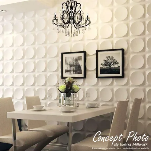 Miniatura 14 de Ekena Millwork WP20X20SPWH 19 5/8 pulgadas de ancho x 19 5/8 pulgadas de alto en espiral EnduraWall decorativo 3D Panel de pared cubre 2.67 pies