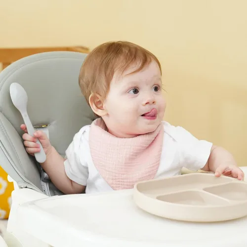 Miniatura 5 de Baberos de muselina para bebé, baberos de bandana para babeo para bebés niñas y niños, recién nacidos, niños pequeños, babeo y dentición rosado