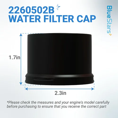 Miniatura 2 de BlueStars Reemplazo de la tapa del filtro de agua para refrigerador 2260518B 2260502B, compatible con filtros Whirlpool y Kenmore, sustituye a