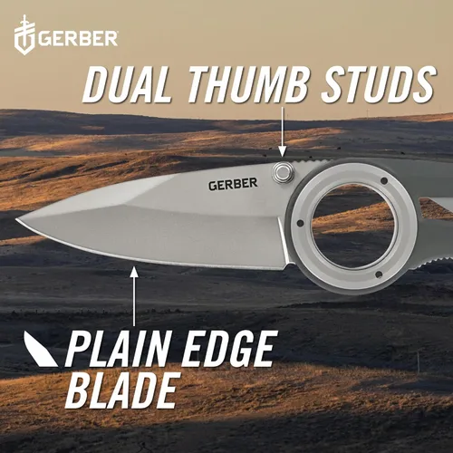 Miniatura 3 de Gerber Gear Remix - Cuchillo de bolsillo plegable, cuchillo de bolsillo de hoja de borde fino de 3 pulgadas para supervivencia y campamento