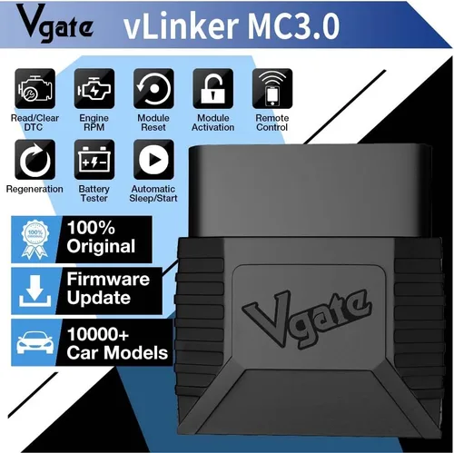 Miniatura 4 de Vgate vLinker MC Bluetooth 3.0 OBD2 escáner lector de código herramienta de escaneo de diagnóstico para Android y Windows, negro