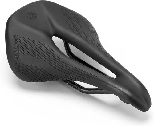ROCKBROS Asiento de bicicleta ligero de fibra de carbono, cómodo asiento de bicicleta de carretera, accesorios de bicicleta para hombres y mujeres,
