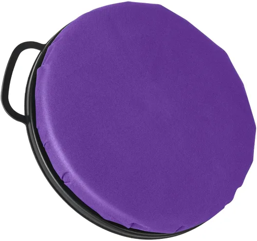 Foxtune Asiento de cubo giratorio de 360 grados, tapa de cubo de 5 galones, cojín de asiento giratorio, silencioso, cómodo, resistente al agua, para