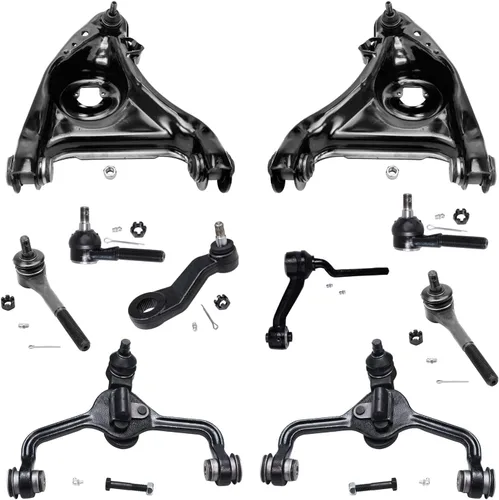 Miniatura 23 de Detroit Axle - Kit de suspensión frontal de 10 piezas para Jeep 2002-2004 Liberty, 2 brazos de control superiores con rótula 2 rótulas inferiores, 4