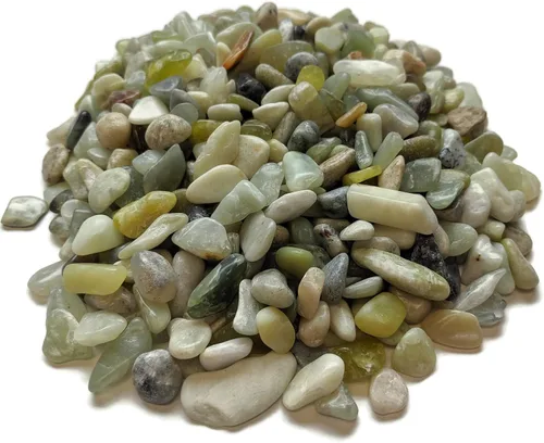 Miniatura 3 de Guijarros de jade pulidos decorativos naturales, tamaño de grava de 3/8 pulgadas (bolsa de 10 libras)