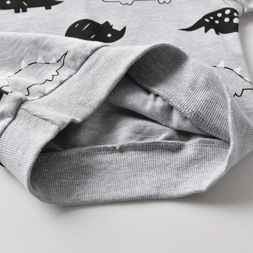Miniatura 4 de Ropa para bebé niño, sudadera con capucha y pantalones con estampado de dinosaurio