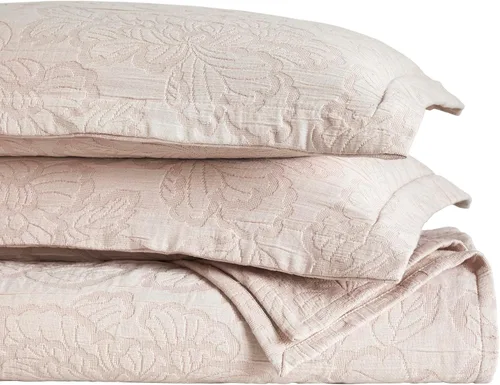 Miniatura 21 de Superior Juego de colcha de algodón con diseño de flor de lis, mantas cálidas, ropa de cama para todas las estaciones, decoración de dormitorio