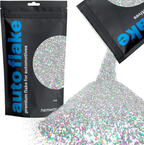 Miniatura 31 de Hemway Auto Flake Glitter FINE 1/64" 0.015" 0.4mm 375 micras Aditivo de Pintura en Hojuelas Metálicas 100g para uso con Pintura en Aerosol para Azul