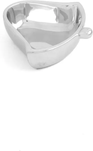 Nambe Mini cuenco navideño | Mide 5 pulgadas | Cuenco decorativo para vacaciones | Hecho de aleación de metal | Úselo como cuenco de frutas o