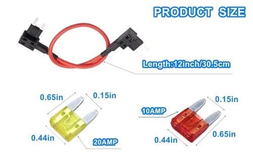 Miniatura 4 de TIPM Cable de derivación, adaptador de fusible, portafusibles, cable de derivación de relé de bomba de combustible para reparación compatible