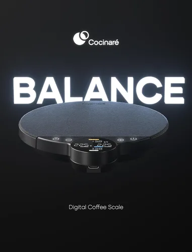 Miniatura 2 de Cocinare Balanza digital de café, control de precisión con tres modos: asistencia de preparación, pesaje, competencia, báscula digital de cocina