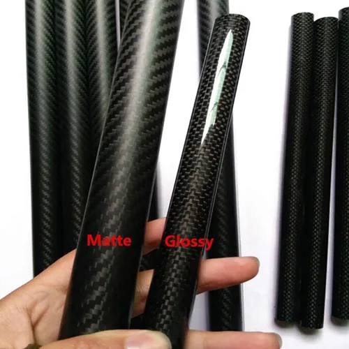 Miniatura 3 de 2 tubos de fibra de carbono envueltos en rollo con superficie brillante de 0.315 in, 0.394 in, 39.4 ft, 0.551 in, 0.630 in, 0.709 in, 0.787 in