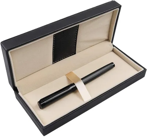 Pemmeed Bolígrafo de Bola de Tinta Líquida para Mujeres Caja de Lujo Bolígrafo de Gel Tinta Negra Bolígrafo Elegante Recargable para Oficina