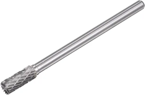 uxcell Limas rotativas de carburo, cilindro de doble corte con punta de carburo de tungsteno, cabeza de corte de 0.315 in, vástago de 0.236 in,