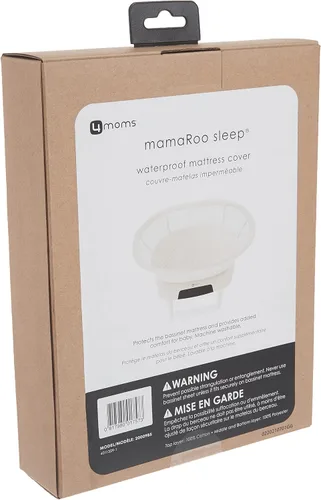 Miniatura 7 de 4moms mamaRoo - Funda impermeable para colchón de cuna, color blanco