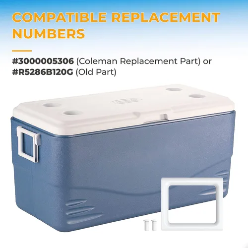 Miniatura 4 de Pokin Piezas de repuesto de mango enfriador para Coleman de 2 vías, mango Xtreme Cooler para accesorios de refrigeración de camping, doble capa
