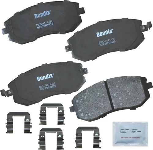 Miniatura 185 de Pastillas de freno delanteras cerámicas Bendix Priority1 CFC2302 para Hyundai Elantra 2021, Sonata 2022-2020, Kia K5 2023-2021