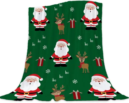 Miniatura 13 de Manta de Navidad para bebé, manta pequeña de Navidad a cuadros rojos, manta de Navidad para invierno, para mascotas, manta para envolver cuna
