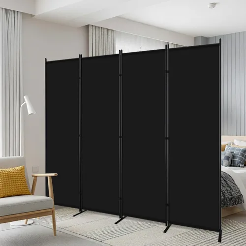AKTOP Divisor de habitación de 4 paneles, divisor de pared portátil de 6 pies para separación de habitaciones, separadores de habitación de tela de