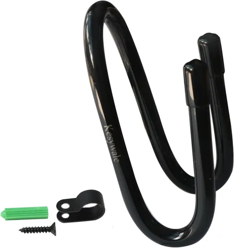 Miniatura 3 de Kesywale Paquete de 2 soportes para sombreros de vaquero para pared, sombreros de vaquero ajustables para montaje en pared, organizador de gorra