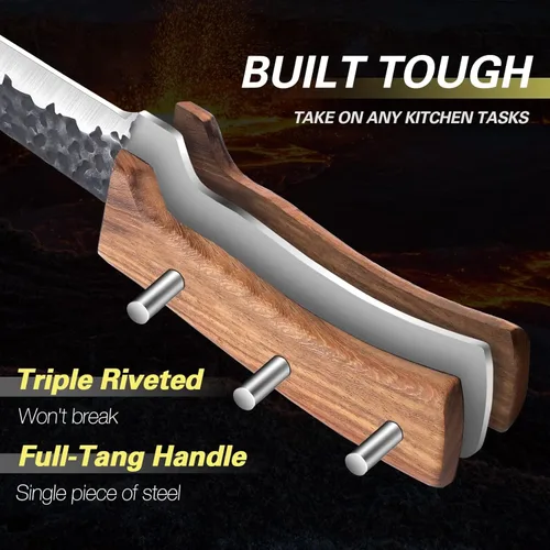 Miniatura 5 de Cuchillos Huusk de Japón, cuchillo de deshuesar para cortar carne de 6 pulgadas, cuchillo de carnicero para recorte de brisket, cuchillo vikingo