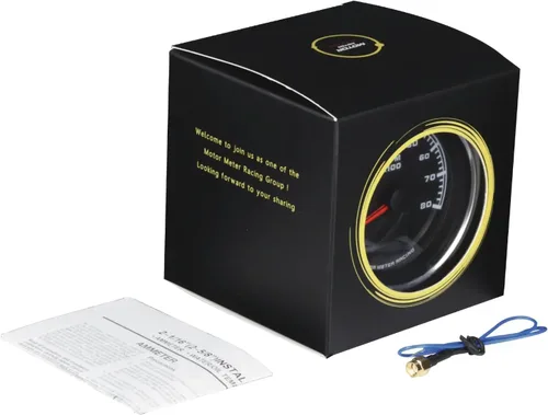 Miniatura 7 de Motor Meter Racing W Pro Series 85mm 3-3/8" 4 en 1 Tacómetro 8000 RPM Temperatura de Agua °C/°F Presión de Aceite BAR/PSI Medidor de Horas Dial Negro