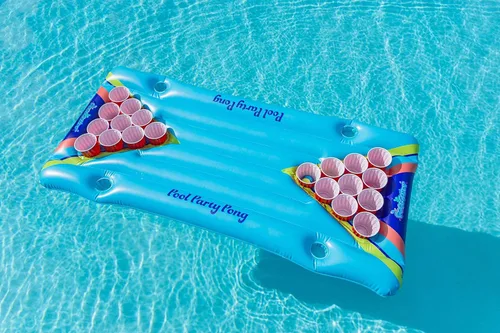 Miniatura 5 de Poolcandy Pong inflable para fiesta en la piscina; un juego de piscina fácil de instalar, lago o playa. Perfecto para tu próxima barbacoa, piscina