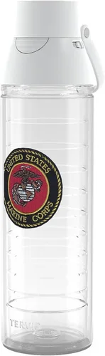 Miniatura 16 de Tervis Vaso aislado de doble pared con logotipo de los Marines fabricado en Estados Unidos mantiene las bebidas frías y calientes, 16 onzas, clásico