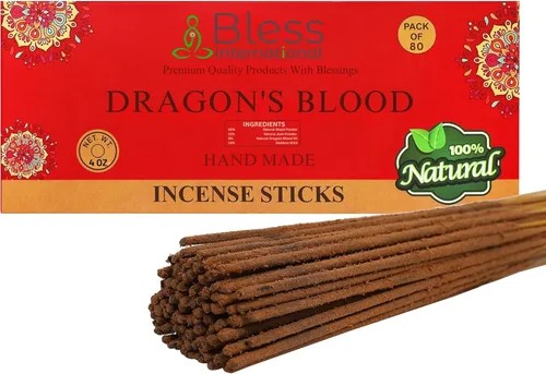 Miniatura 56 de Bless International varillas de incienso 100 % natural hechas a mano, sumergidas a mano, el mejor aroma Incienso y mirra