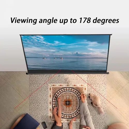 Miniatura 3 de Pantalla de proyector desplegable de 30 pulgadas, 40 pulgadas, 50 pulgadas, 60 pulgadas, 72 pulgadas, superficie de proyector portátil ligera