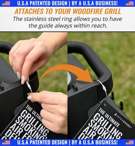 Miniatura 7 de Juego de estante de acero inoxidable para parrilla y ahumador Ninja Woodfire al aire libre con guía de cocina impermeable, accesorio OG701 OG751 7