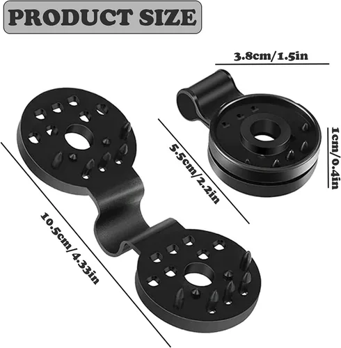 Miniatura 2 de 50 piezas de agarre de bloqueo de tela de sombra, clips de plástico de tela para sombra, agarre de abrazadera de toldo resistente al viento, clips