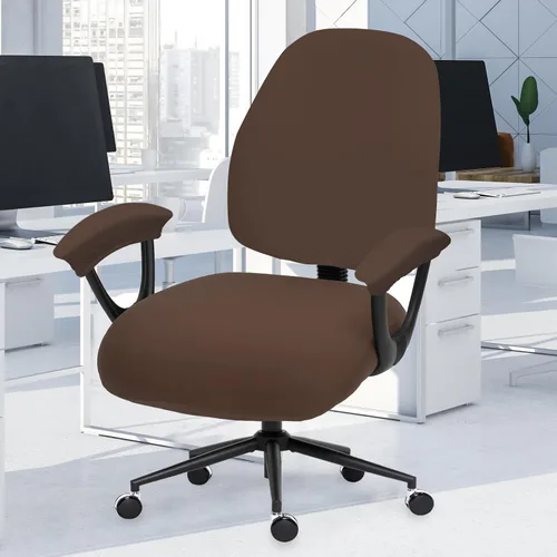 Miniatura 129 de Fundas elásticas para asiento de silla de oficina de escritorio - Funda universal de spandex para silla de computadora - Fundas removibles lavables