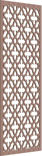 Miniatura 82 de Madison Paneles de pared decorativos de madera con calado, 9 3/8 pulgadas de ancho x 24 3/8 pulgadas de alto x 3/8 de alto, roble rojo rojo (Red Oak)