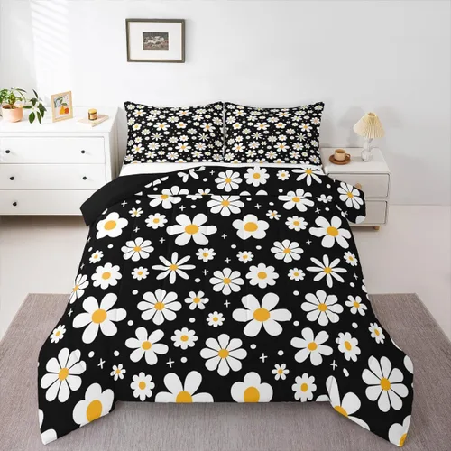 Miniatura 20 de Feelyou Juego de edredón con estampado de elefante étnico para niñas y niños, edredón de elefante, estilo bohemio exótico, juego de ropa de cama