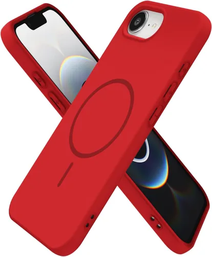 Miniatura 208 de oakxco Funda de silicona Mag Safe para iPhone 17 Pro Max, funda magnética delgada y fina compatible con carga inalámbrica MagSafe, bonita funda Negro