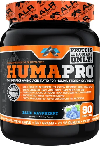 Miniatura 30 de ALR Industries Humapro Matriz de aminoácidos y proteínas para seres humanos 99% de utilización para músculo magro Vegano, sin gluten 334g