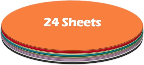 Miniatura 2 de Ezyaid Círculos de papel de cartulina negra para manualidades y manualidades, cartulina gruesa de 6 pulgadas, forma redonda, circular de 92