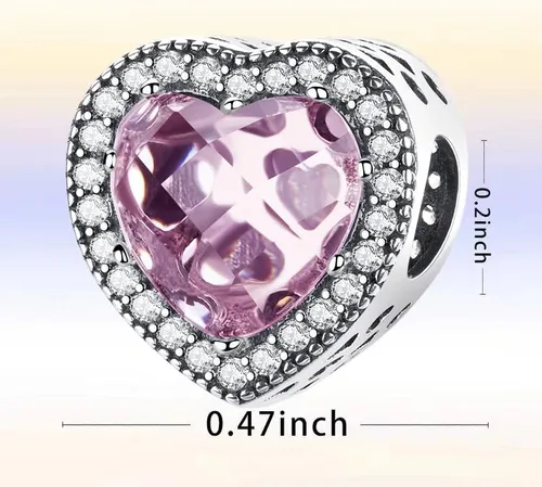 Miniatura 4 de LONGLUCK Dije de ojo de cristal para pulsera, plata de ley 925 con circonitas cúbicas para mujer, pulsera y collar