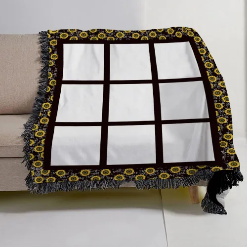 Miniatura 7 de Manta de franela para sublimación, 10.11 oz/m², suave, ligera, personalizada, manta de fotos de sublimación personalizada con paneles de 9/15/20