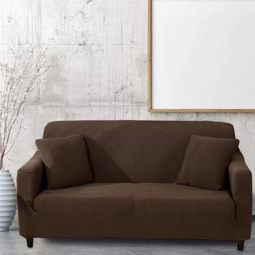 Miniatura 8 de JEOZBM Couch Slipcover, Brown Elastic Waterproof Sofa Cover, Slipcover Sofa Protector, Soft Furniture Protector for Home and Office, Multiple