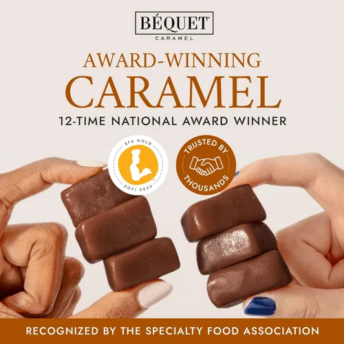 Miniatura 7 de Béquet Caramelo – Caramelo de chocolate con sal – Caramelo de caramelo envuelto individualmente – Caramelo gourmet – Hecho en Montana – Kosher